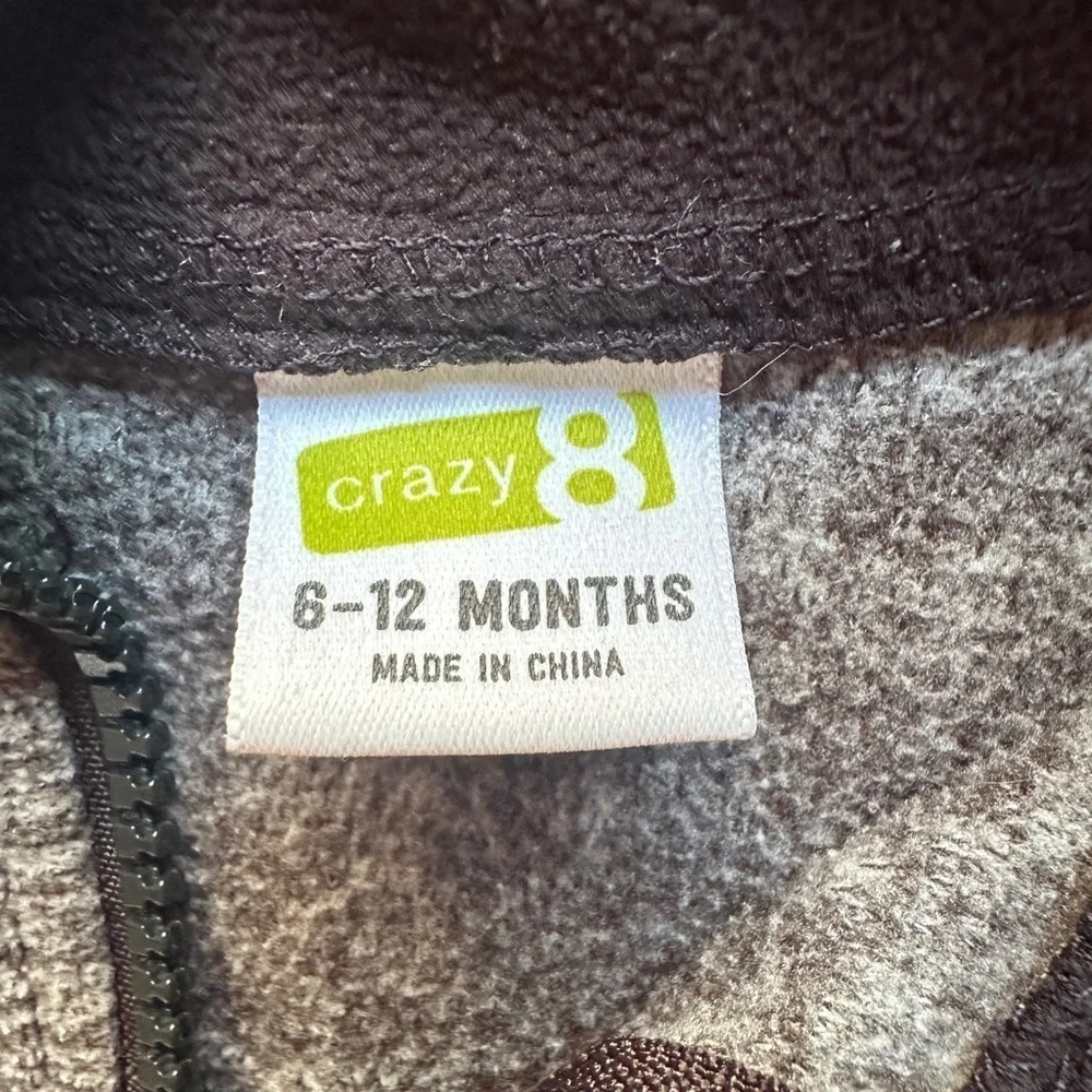 Crazy 8 Gray Quarter-Zip Pullover